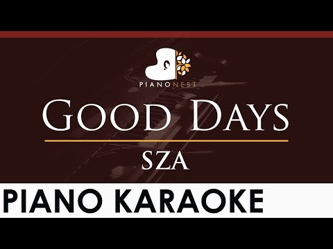 SZA – Good Days – Slowed Down HIGHER Key (Piano Karaoke Instrumental)