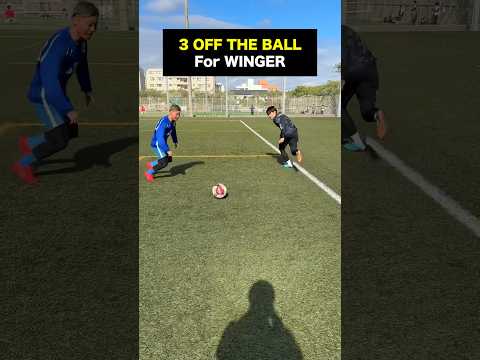 LEARN OFF THE BALL MOVEMENT for WINGER🔥#football #soccer #shorts