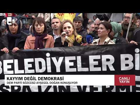 #CANLI | İstanbul’da "Kayyım Değil Demokrasi" buluşması