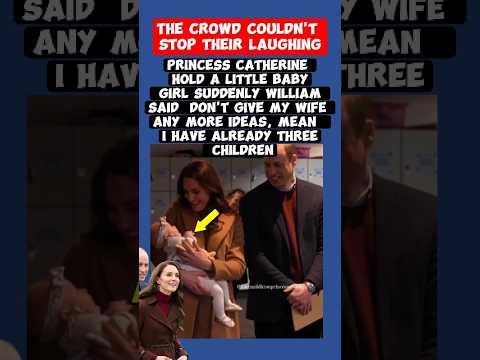 The crowd couldn't stop their laughing when  William said don't give my wife any more ideas.#uk