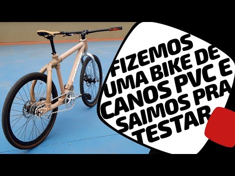 Montamos e testamos a bike de PVC. Parte 2. Pedaleria