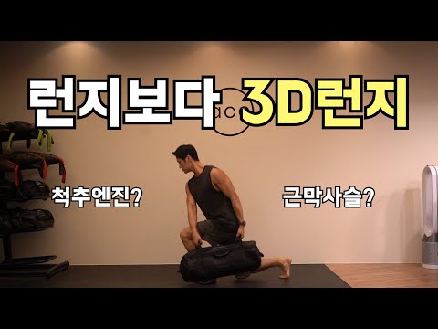 진짜 기능적인 런지를 원한다면 3D런지!!!
