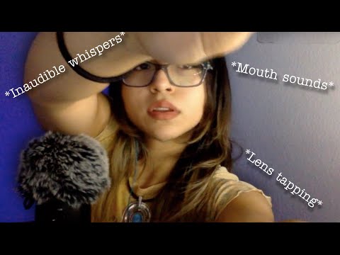 [Asmr] Lens Tracing W/ inaudible Whispers