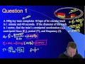 Centripetal Force and Frequency Concepts