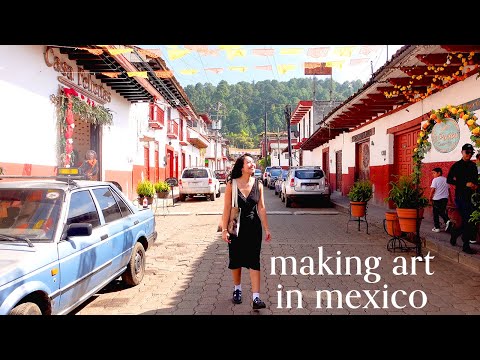 painting in mexico 🫶🏽 watercolor paint with me & explore Morelia