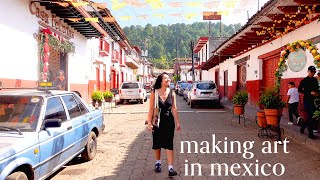 painting in mexico 🫶🏽 watercolor paint with me & explore Morelia