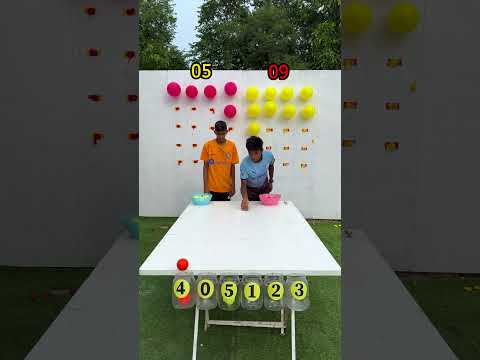 Ball rolling scoring challenge is so exciting !