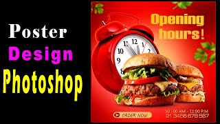 Create AMAZING Viral Food Poster in 30 Minutes | Boost Your Photoshop design Skills
