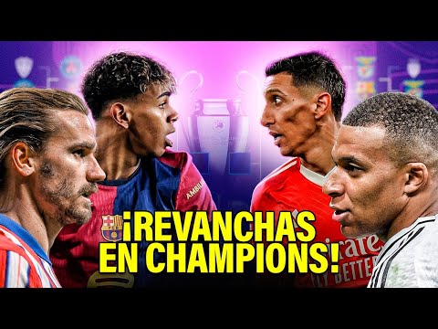 LAS 4 VENGANZAS que se darían en los 8VOS DE LA CHAMPIONS y así será EL CAMINO HASTA EL FINAL🤩🏆