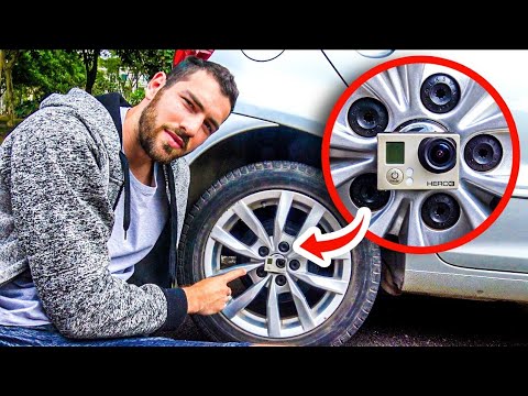COLEI UMA GOPRO NA RODA DO CARRO E FILMEI EM ALTA VELOCIDADE!