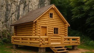 Build a wooden house next to a cliff part 2