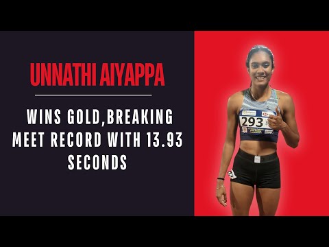 Unnathi Aiyappa wins 100m hurdles gold at SAAC, breaks meet record with 13.93 seconds