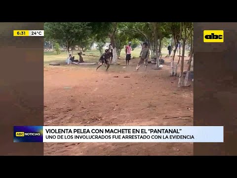 Detienen a un hombre tras violenta pelea con machete en el “Pantanal”