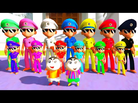 Colorful Little Singham Playing Hide and Seek With Shinchan | Little Singham Shinchan Gameplay