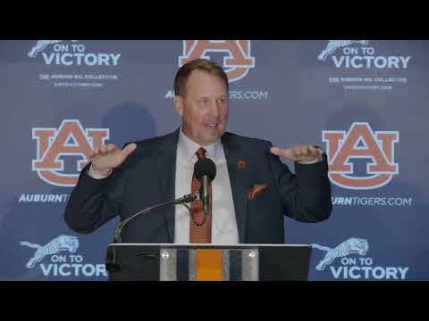 Hugh Freeze First press conference as head coach for the Auburn football team