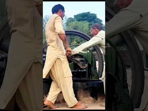 Starting Old Black Diesel Engine# Viral Short Video #shortvideos @Amaanbhaiextra