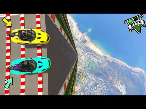 GTA 5 ONLINE 🐷 MEGA RAMPA SUPER RIPIDA !!!🐷 GARE STUNT 🐷N*152🐷 GTA 5 ITA 🐷 DAJE !!!