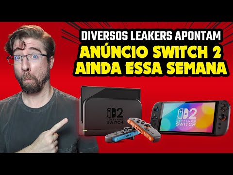 Anúncio do SWITCH 2 para ESSA SEMANA, segundo diversos rumores