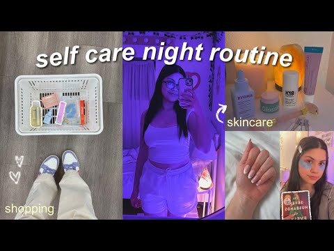SELF CARE NIGHT ROUTINE 🧖🏻‍♀️ skincare, journaling & unwinding