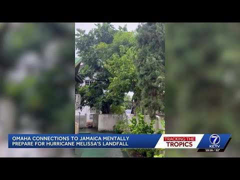YouTube video thumbnail: Omaha Connections to Jamaica Ahead of Hurricane Melissa's Landfall