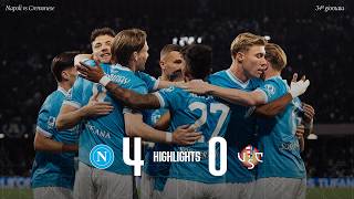 Highlights | Napoli - Cremonese 4-0 | Serie A - 34ª giornata