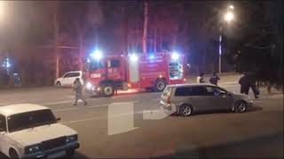 Ош шаарында женил унаа толугу менен күйүп кетти