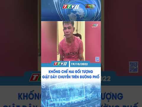 KHỐNG CHẾ HAI ĐỐI TƯỢNG GIẬT DÂY CHUYỀN TRÊN ĐƯỜNG PHỐ #Shorts