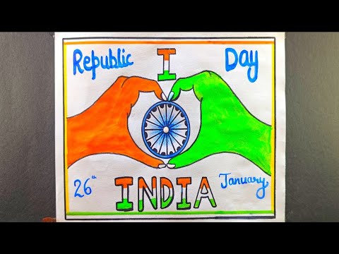 26 January || Republic Day Drawing || Easy step by step Drawing || How to Draw Republic Day Drawing