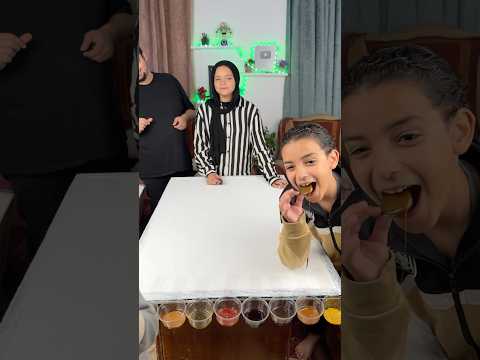 كسبت تحدي أوريو بالصوص🍓🎉😃احلي طعم دا ولا ايه🎂😆🥹#shorts #أبوالعيال