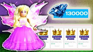 How To Get Earn Money Gems On Royale High Roblox Videos Page 2 - spending another 130 000 diamonds buying all gamepasses roblox royale high school