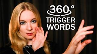 ASMR 360° Trigger Words for Sleep 🎧 Ear to Ear, Close Up Whisper