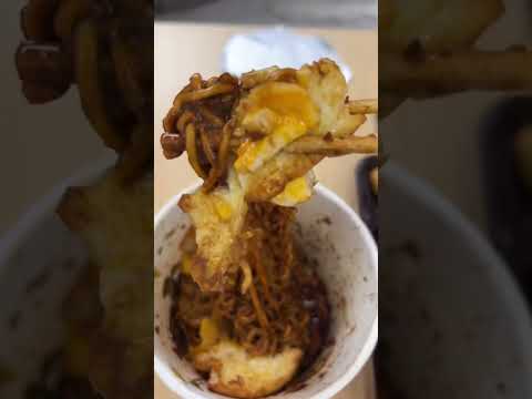 Jjajang Ramen, Cheese Combination and Chicken Hamburger Lunch Box at a Korean Convenience Store