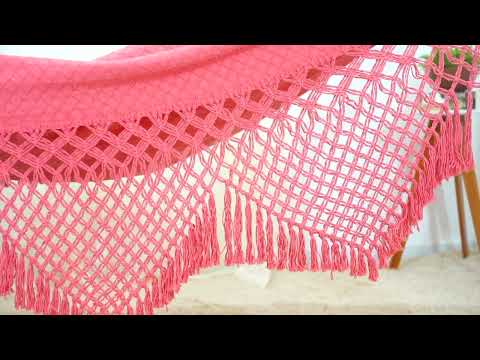 Rede de Dormir Casal Ostra Especial Rosa Goiaba 4,35 x 1,65m