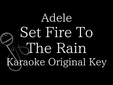 【Karaoke Instrumental】Set Fire To The Rain / Adele【Original Key】