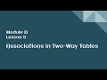 Exploring Associations in Two-Way Tables