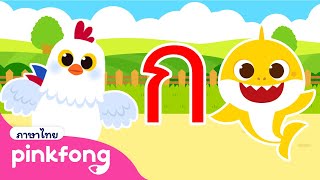 เพลง ก เอ๋ย ก ไก่ แบบดั้งเดิม กับ ลูกฉลาม🦈 | เพลงพยัญชนะไทย | รวมฮิตเพลงเด็ก | พิ้งฟอง เบบี้ชาร์ค