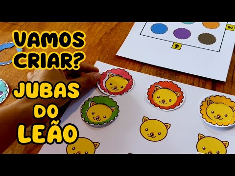 VAMOS BRINCAR? 🦁 Atividade JUBA do LEÃO (lógica) do Animazoo Kids