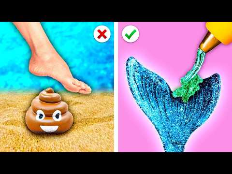 Como Se Tornar Uma SEREIA! Truques e Dicas De Sereia Para Pais Espertos por Kaboom Energy!