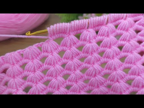 New tunisian crochet ~♡ very easy tunusian crochet baby blanket #crochet #knitting