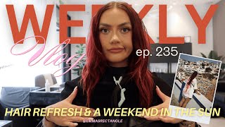 hair extension REFRESH & postcards from PORTUGAL ☀️| weekly vlog 235