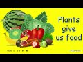Food Categories and Plant Parts