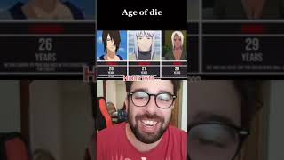 A que edad murieron los personajes de Naruto?