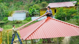 Corrugated Iron Roof For Cabin, Build New Cabin With Iron, OFF GRID FARM - My Bushcraft / Nhất