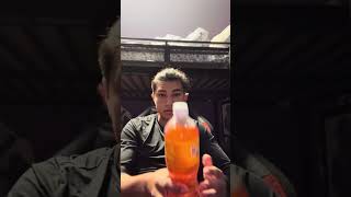 Trying muthndew trolli pineapple mango
