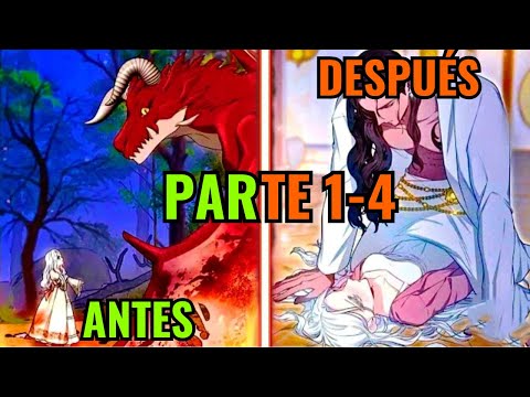 🐉(1-4) ELLA iba por el BOSQUE y se HIZO NOVIA de un DRAGON// MANHWA RESUMIDO