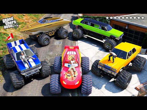 GTA 5 - 🔥 Stealing Luxury Monster Supercars with Franklin!  (Real Life Cars #290)