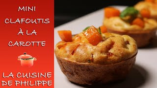 🥕✨ Mini clafoutis à la carotte – Idéal pour l’apéritif ou en entrée légère !
