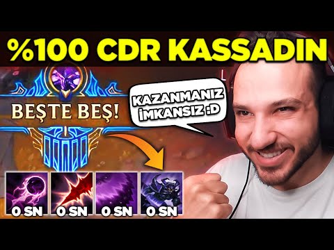 SINIRSIZ COOLDOWN KASSADİN VS 5 YOUTUBER! | Zero LoL