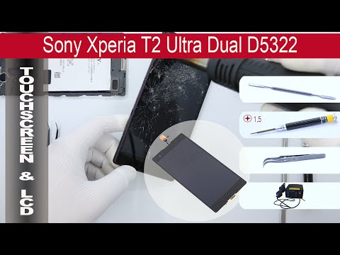 (ENGLISH) How to replace 🔧 📱 Digitizer & LCD  Sony Xperia T2 Ultra D5301 D5303 D5322