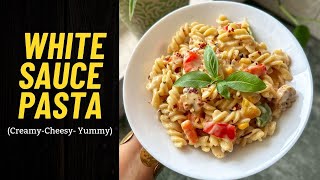 Cheesiest White Sauce Pasta Ever 🧀🍝 | 15-Min Recipe | Flavours Of Food
